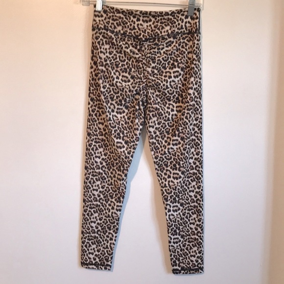 ZYIA Leopard Brilliant Scrunchy What Hi-RIse 7/8 24" Leggings 8-10 - Picture 5 of 12